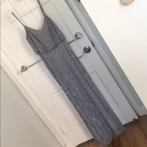 Adrianna Pappell Blouson Embellished Gown